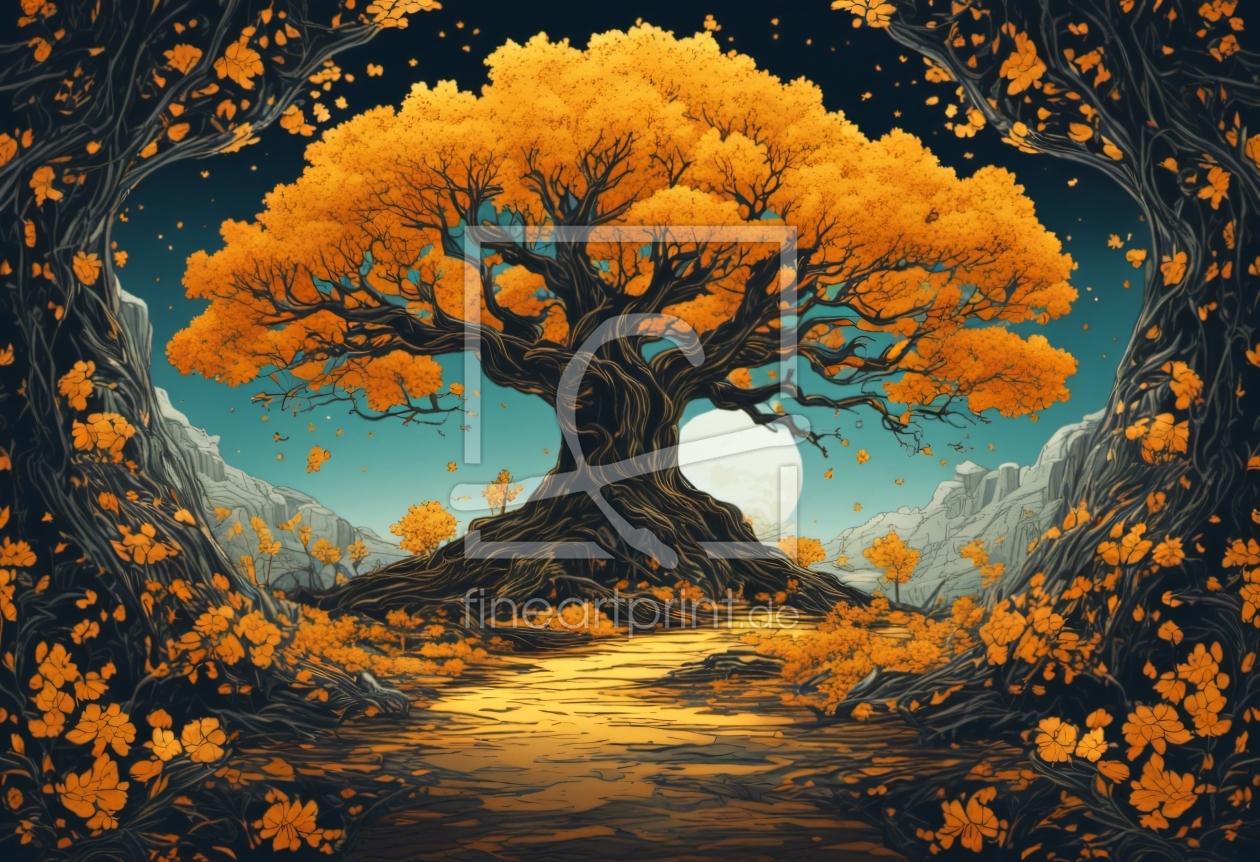 Bild-Nr.: 12842191 Baum des Lebens in goldenen Farben  erstellt von Kunze Kunze