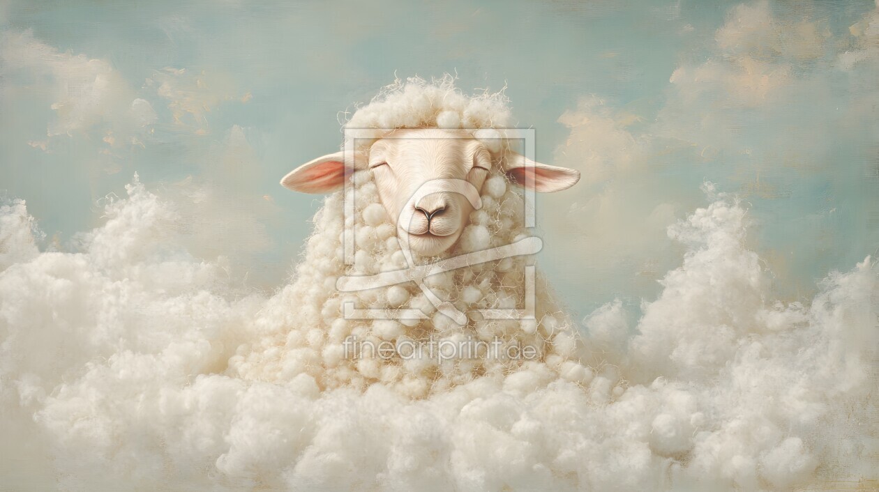 Bild-Nr.: 12843537 Ein Schaf in den Wolken KI erstellt von Heike  Hultsch