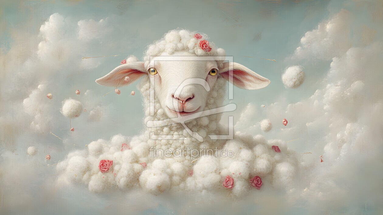 Bild-Nr.: 12843538 Romantisches Schaf KI erstellt von Heike  Hultsch