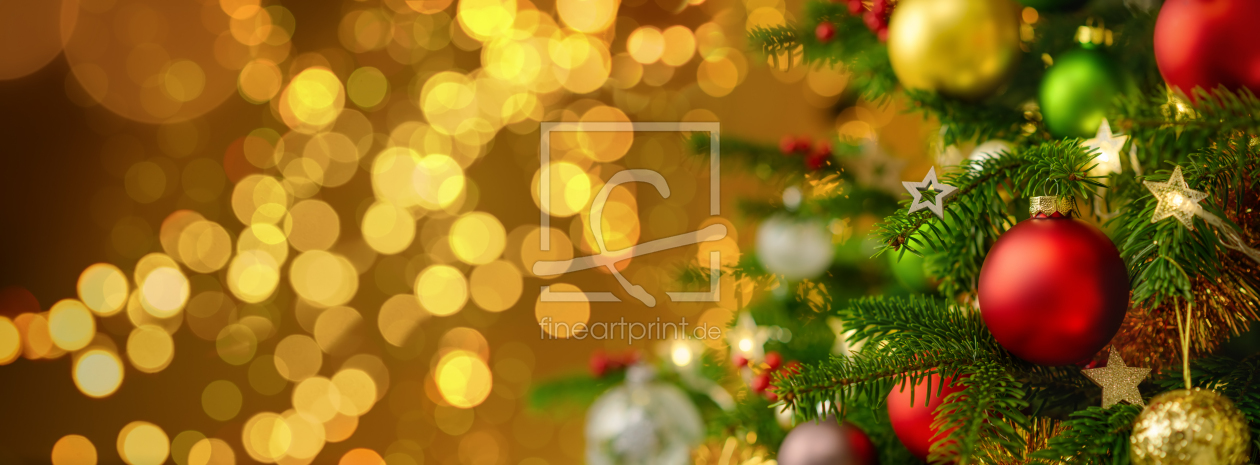 Bild-Nr.: 12846885 Festliche Weihnachtsszene mit Kuglen und Lichtern erstellt von Smileus