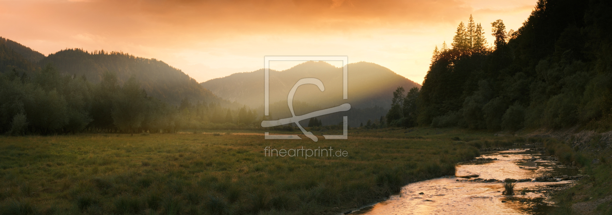 Bild-Nr.: 12849812 Iddylische Landschaft bei Sonnenuntergang erstellt von Smileus