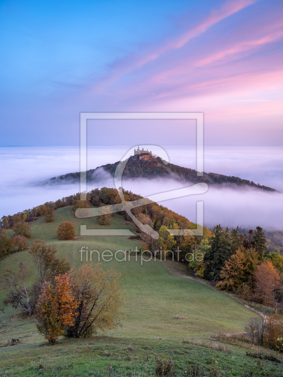 Bild-Nr.: 12850789 Burg Hohenzollern bei Sonnenaufgang erstellt von eyetronic