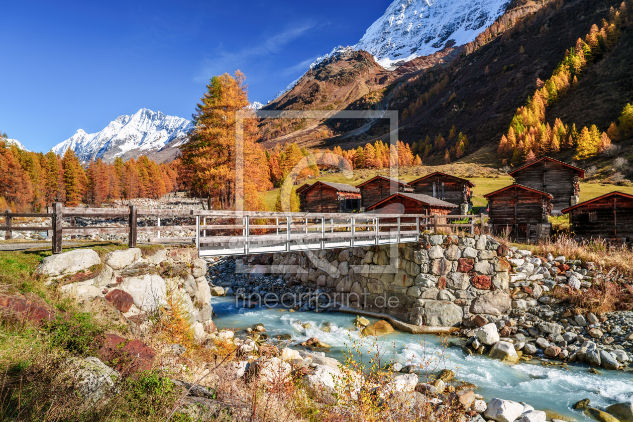 Bild-Nr.: 12852235 Lötschental im Herbst - Wallis - Schweiz erstellt von Achim Thomae