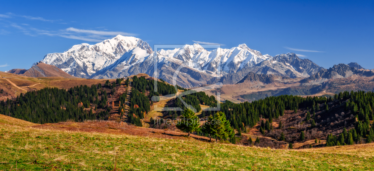Bild-Nr.: 12852720 Mont Blanc Massiv Panorama - Frankreich erstellt von Achim Thomae