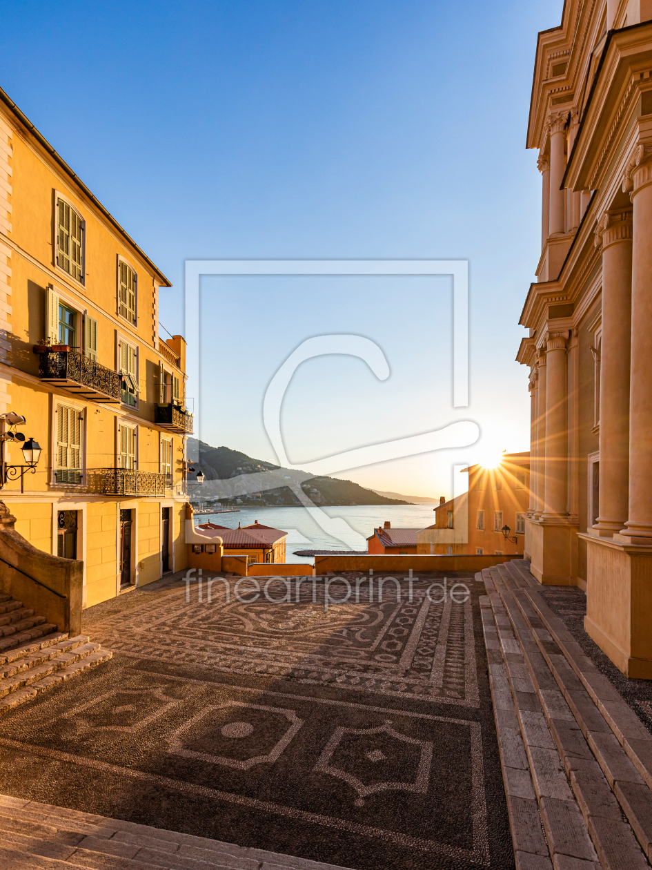 Bild-Nr.: 12859641 Kirchplatz in der Altstadt von Menton - Frankreich erstellt von dieterich