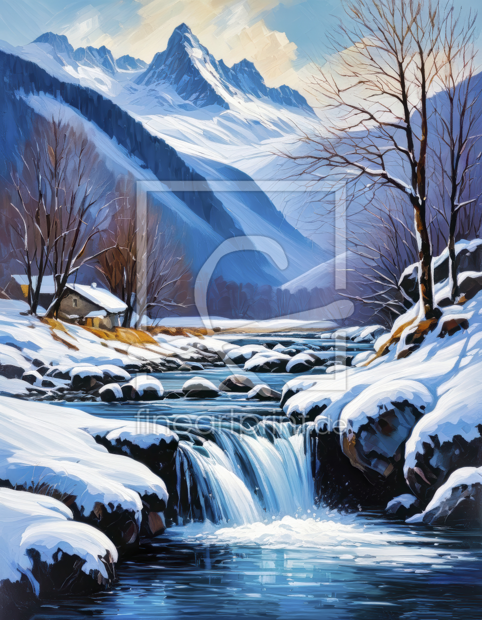 Bild-Nr.: 12859872 Zauberhafte Winterlandschaft KI erstellt von XYRIUS