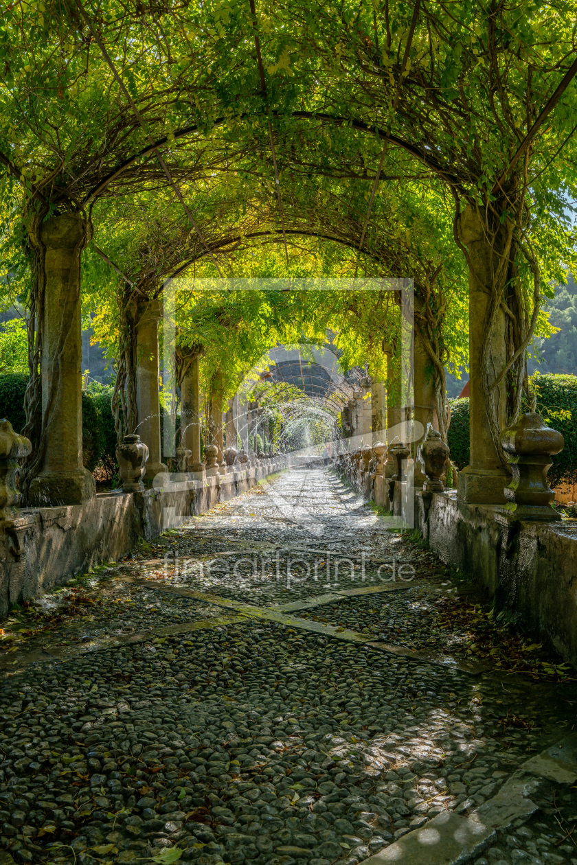 Bild-Nr.: 12862239 Wasserspiele unter der Pergola auf Mallorca erstellt von volker heide