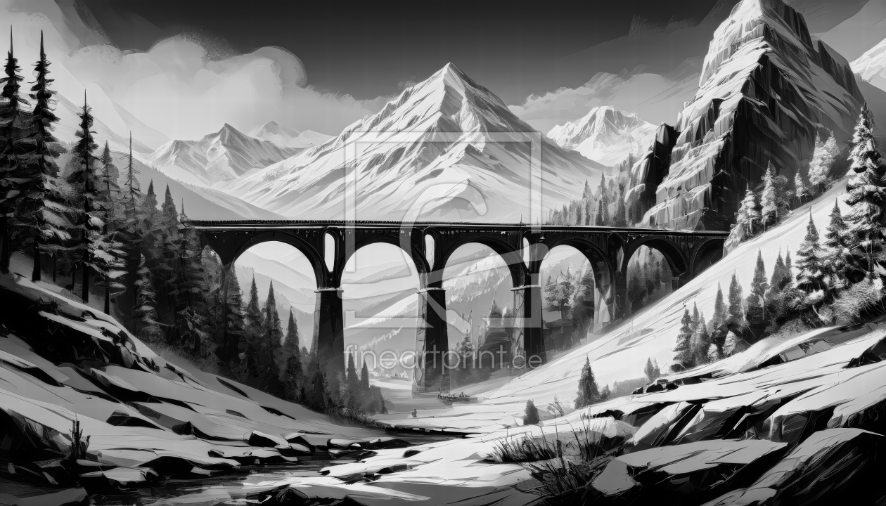 Bild-Nr.: 12872158 Gebirgsviadukt KI erstellt von XYRIUS