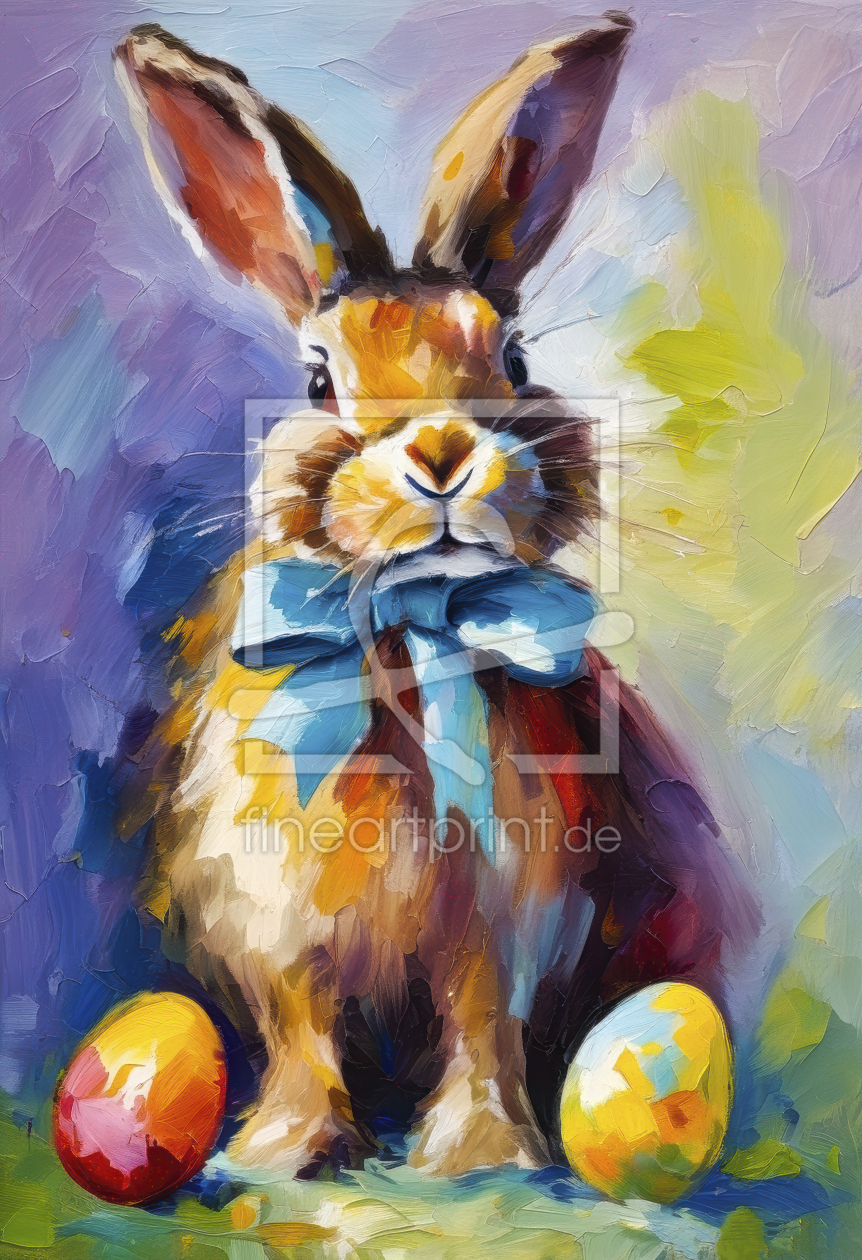 Bild-Nr.: 12882345 Osterhase und die Eier KI erstellt von XYRIUS