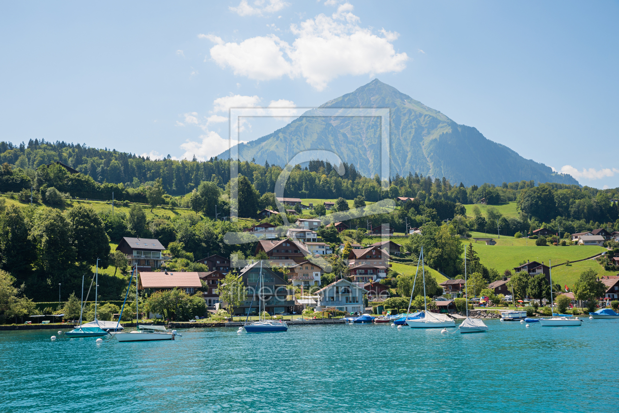 Bild-Nr.: 12883023 Faulensee am Thunersee und Niesen erstellt von SusaZoom