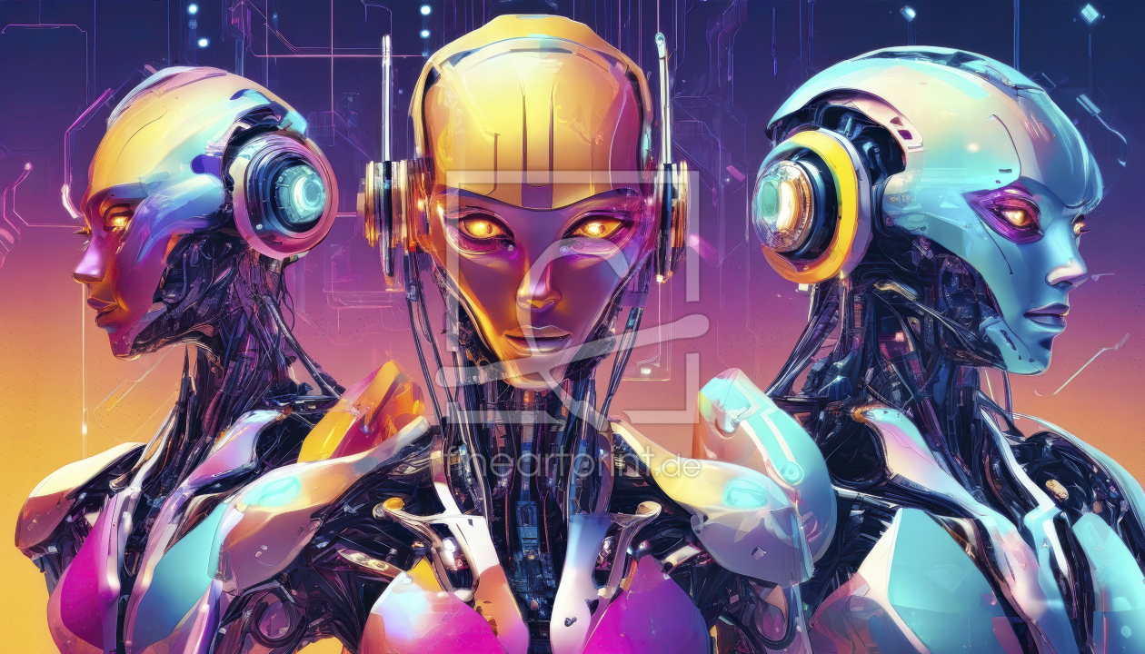 Bild-Nr.: 12888207 Humanoide Roboter KI erstellt von XYRIUS