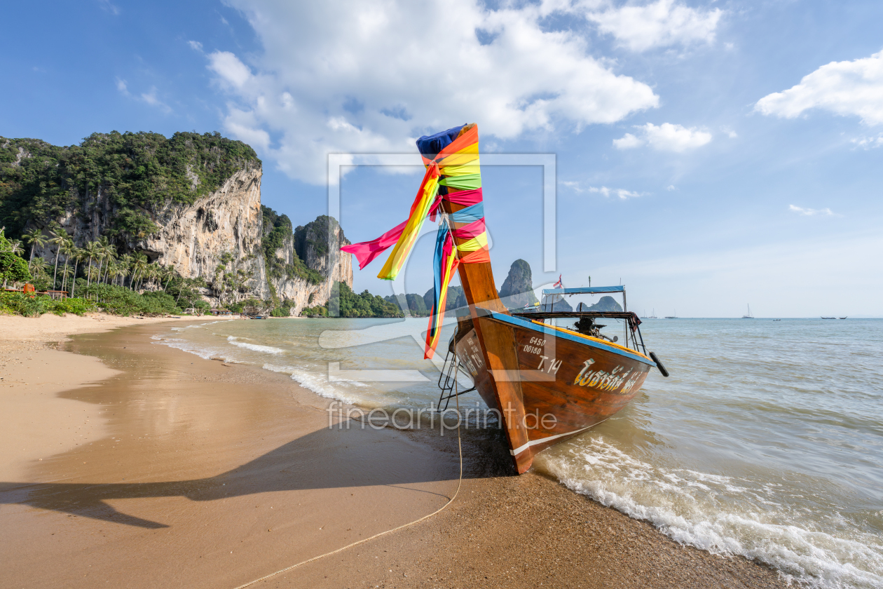 Bild-Nr.: 12893529 Longtail Boot am Tonsai Beach erstellt von eyetronic