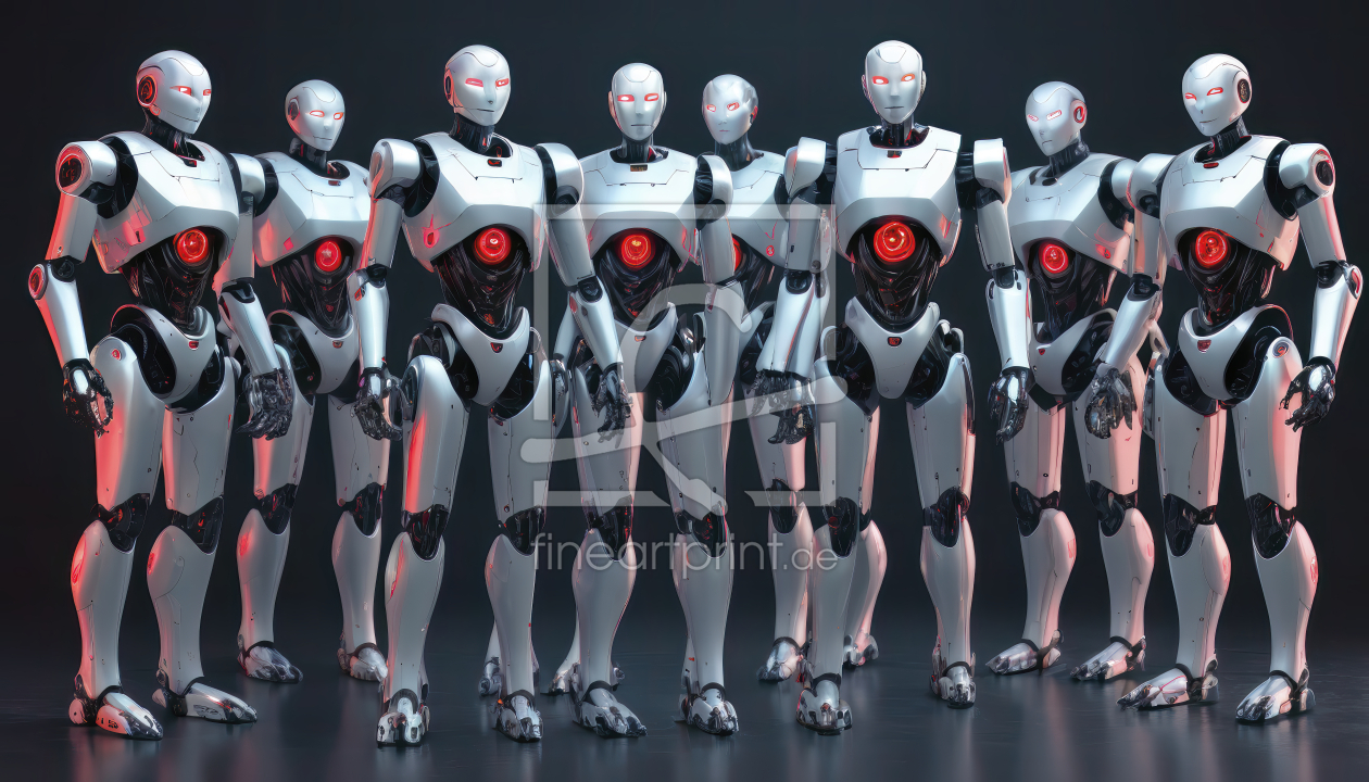 Bild-Nr.: 12896379 Humanoid Gruppe KI erstellt von XYRIUS