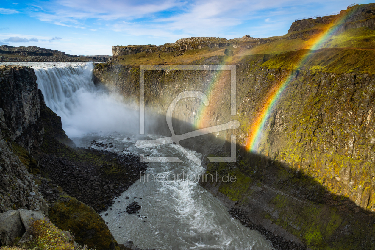 Bild-Nr.: 12898725 Dettifoss mit doppelten Regenbogen erstellt von Daniela Beyer