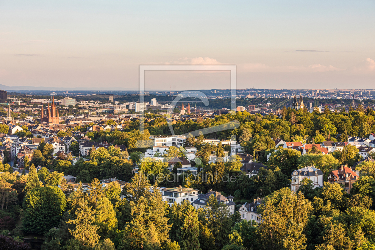 Bild-Nr.: 12901915 Blick vom Neroberg auf Wiesbaden mit Marktkirche erstellt von dieterich