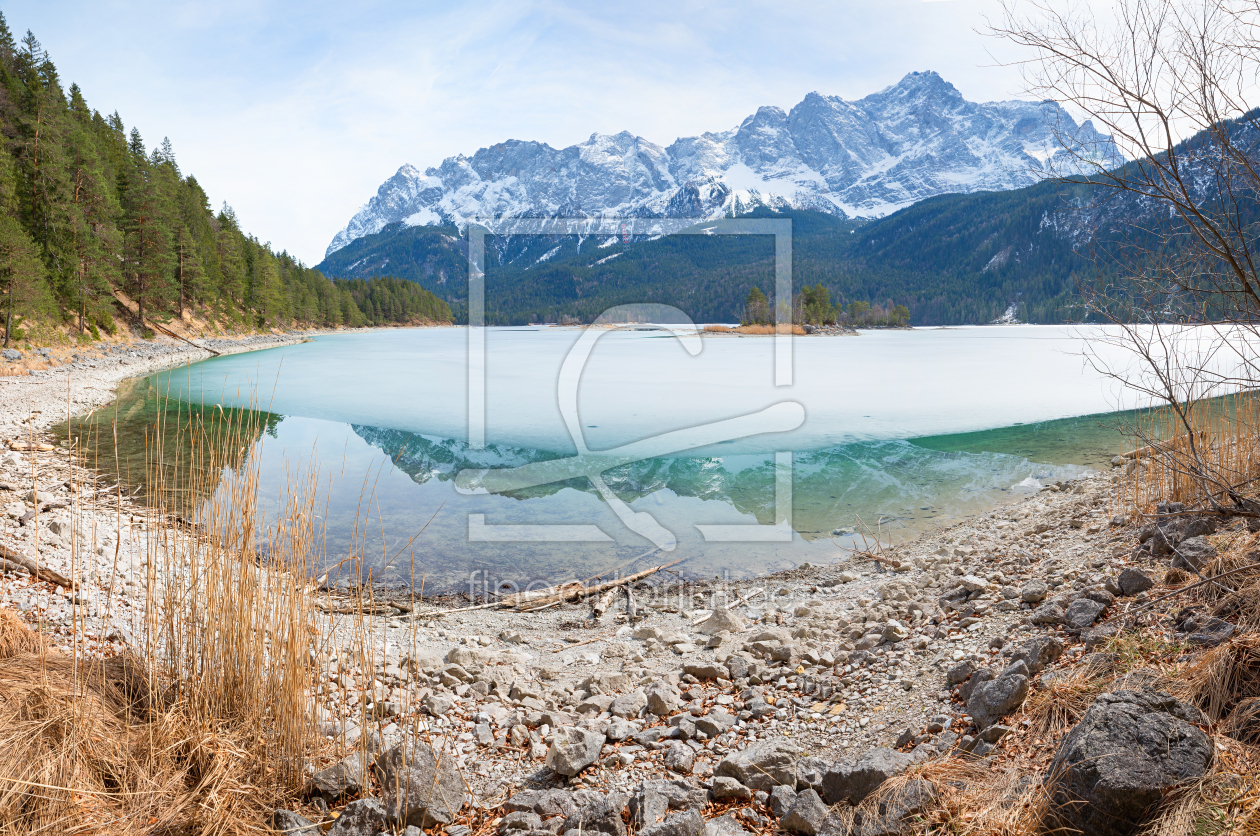 Bild-Nr.: 12908093 Vereister Eibsee und Zugspitze  erstellt von SusaZoom