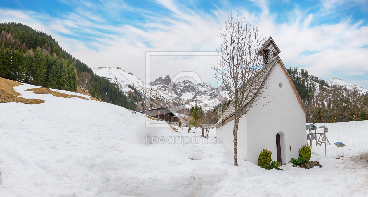 Bild-Nr.: 12909780 Winterliche Kapelle in Einödsbach Algäuer Alpen erstellt von SusaZoom