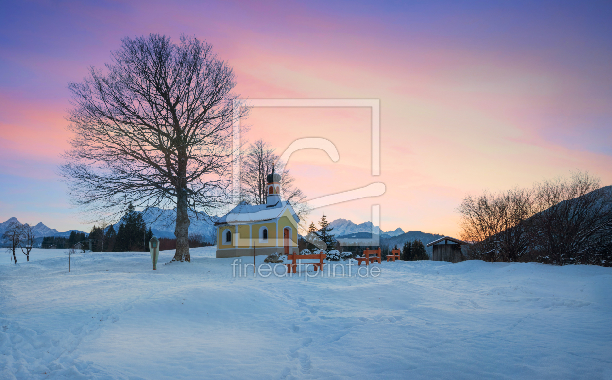 Bild-Nr.: 12909990 Winterabend Kapelle Maria Rast  erstellt von SusaZoom