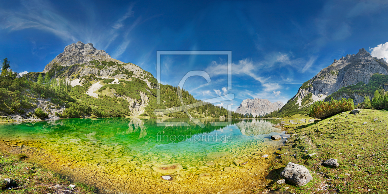 Bild-Nr.: 12910121 Seebensee Panorama mit Zugspitze erstellt von Michael und Elisabeth Rucker
