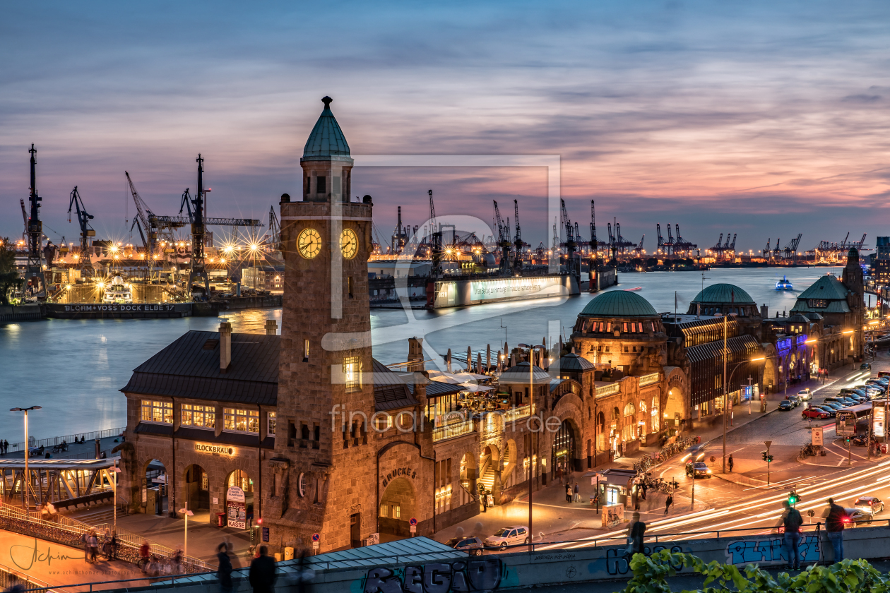 Bild-Nr.: 12910127 Hafen Hamburg Sonnenuntergang  erstellt von Achim Thomae