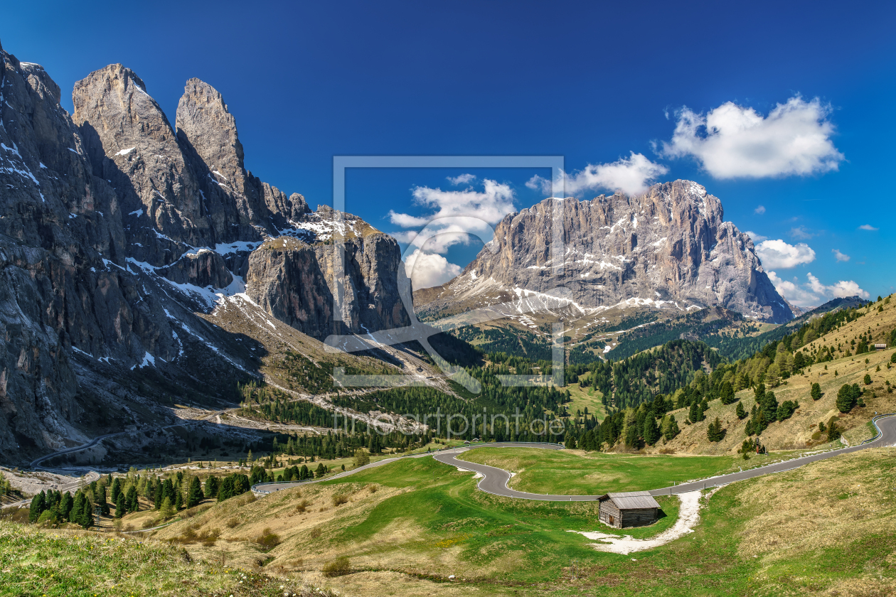 Bild-Nr.: 12910142 Frühling am Grödner Joch  in den Dolomiten erstellt von Achim Thomae