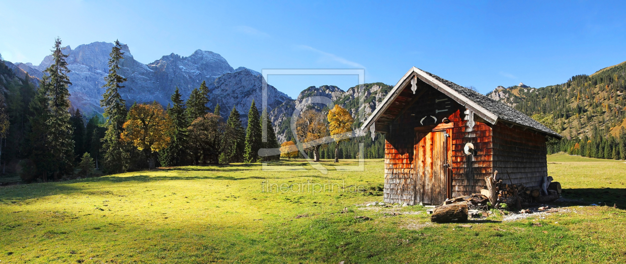 Bild-Nr.: 12910167 Hütte im Rohntal Karwendelgebirge erstellt von SusaZoom