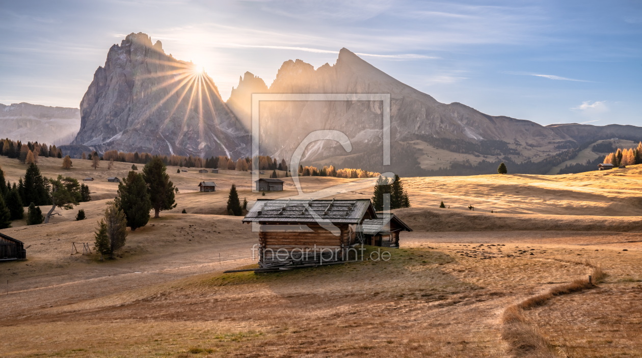 Bild-Nr.: 12910279 Sonnenaufgang auf der Seiser Alm erstellt von Achim Thomae
