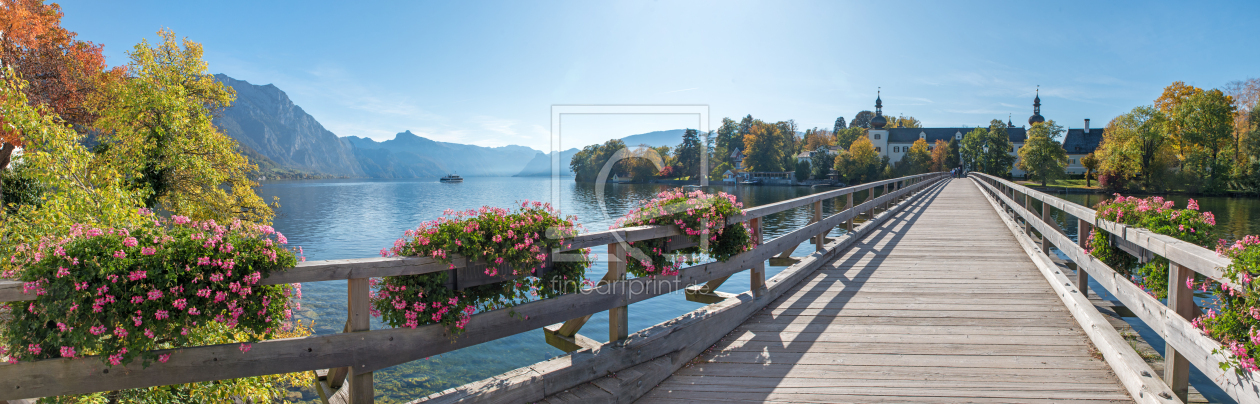 Bild-Nr.: 12910375 Brücke zur Insel Ort im Traunsee erstellt von SusaZoom