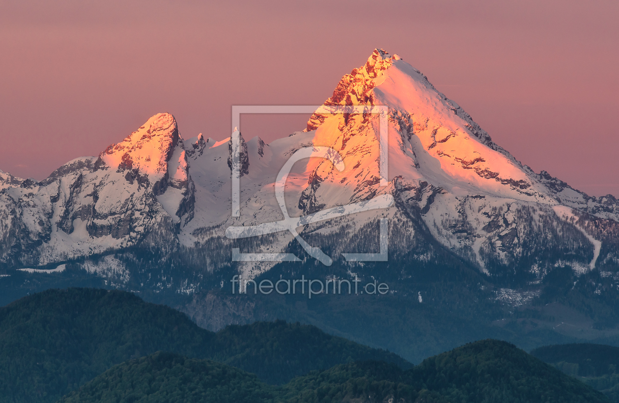 Bild-Nr.: 12910751 Sonnenaufgang am Watzmann erstellt von Achim Thomae