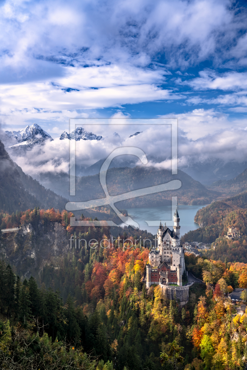 Bild-Nr.: 12910758 Schloss Neuschwanstein im Herbst erstellt von Achim Thomae