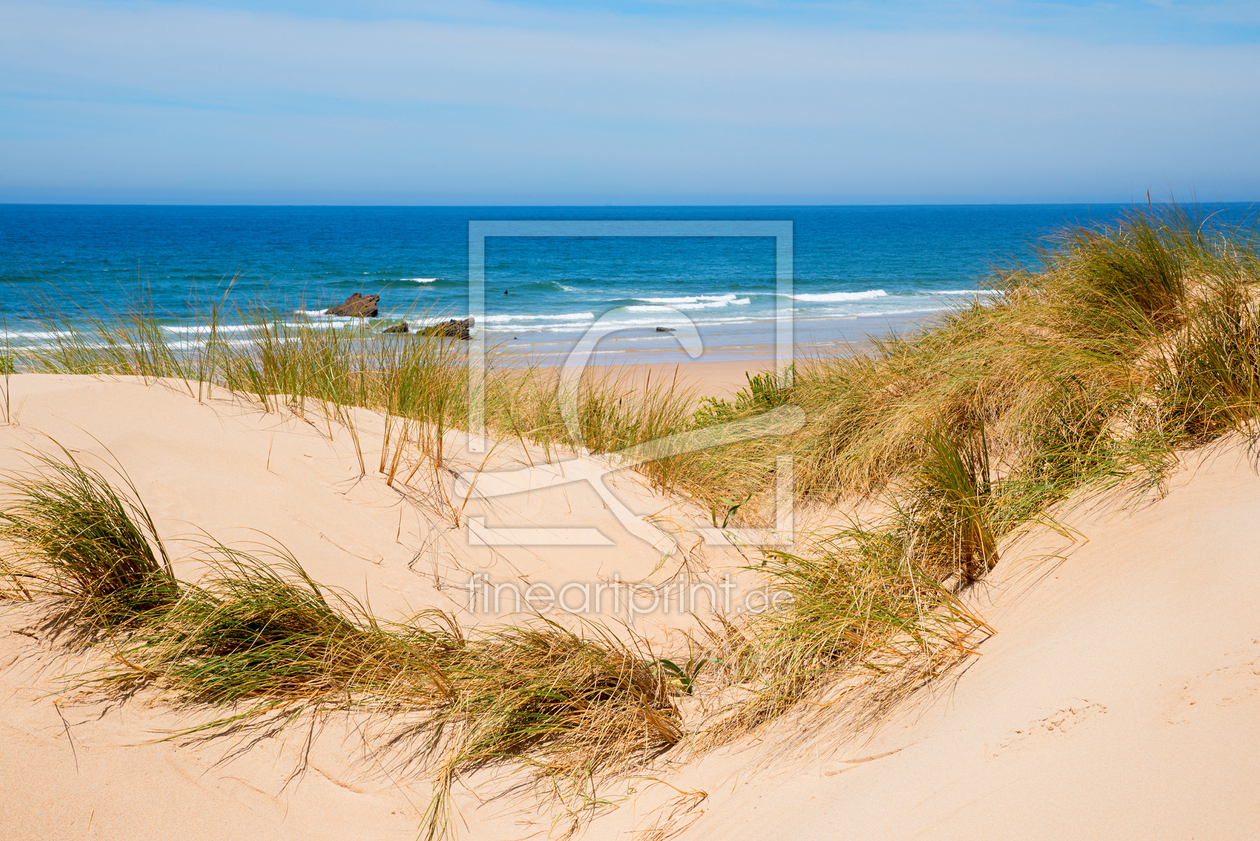 Bild-Nr.: 12911595 Blaues Meer und Sanddünen mit Seegras erstellt von SusaZoom