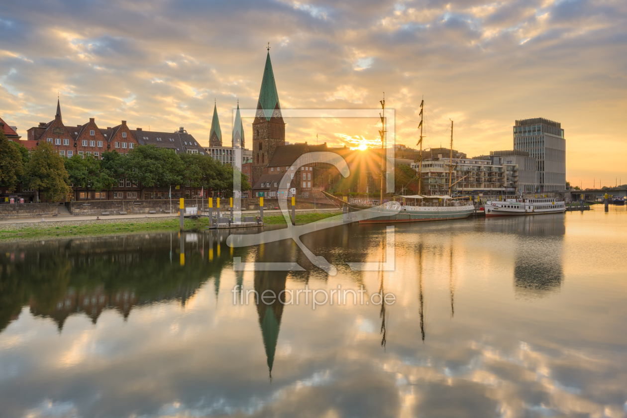 Bild-Nr.: 12911665 Sonnenaufgang an der Schlachte in Bremen erstellt von Michael Valjak