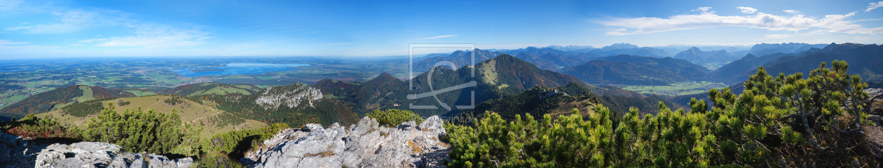 Bild-Nr.: 12912085 Gipfelpanorama Kampenwand Oberbayern erstellt von SusaZoom