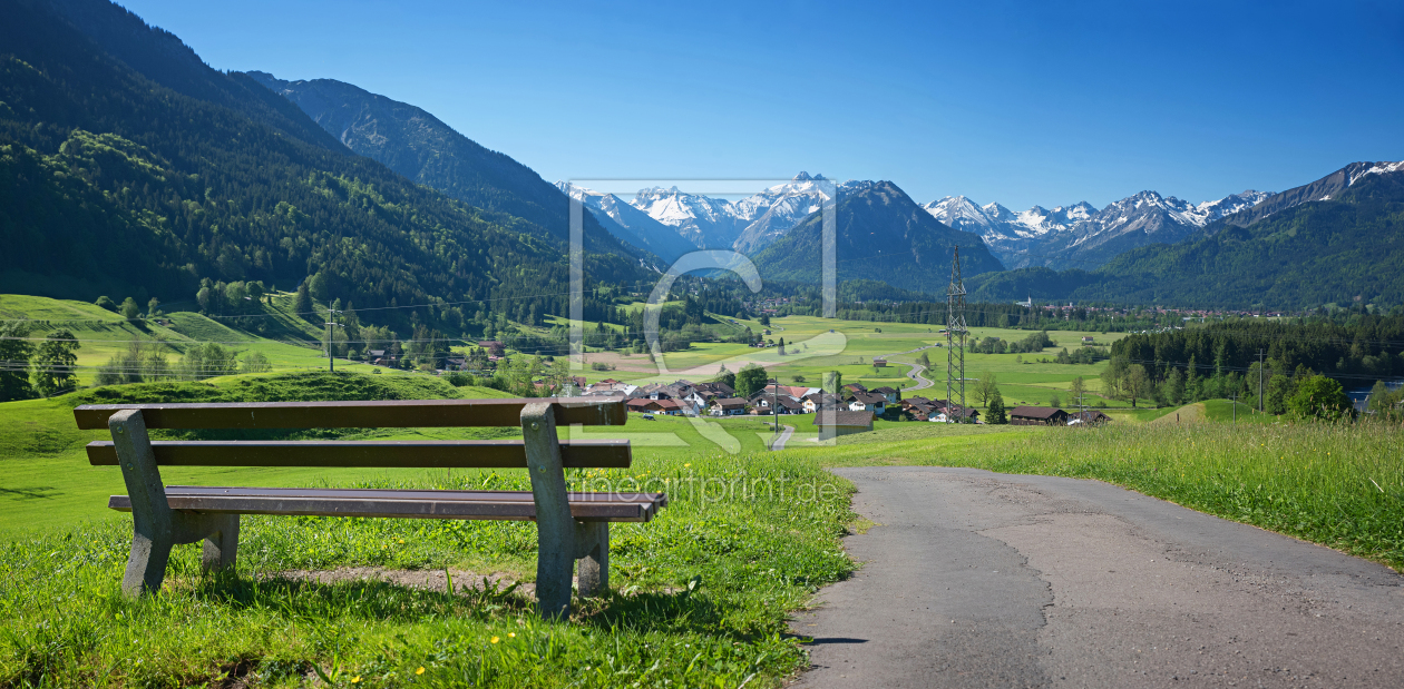 Bild-Nr.: 12912086 Aussichtsbank im Allgäu erstellt von SusaZoom