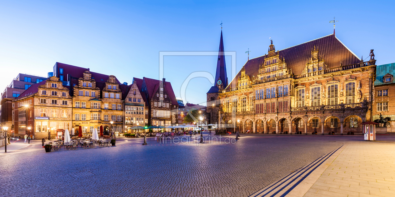 Bild-Nr.: 12914062 Marktplatz mit Roland und Rathaus in Bremen  erstellt von dieterich