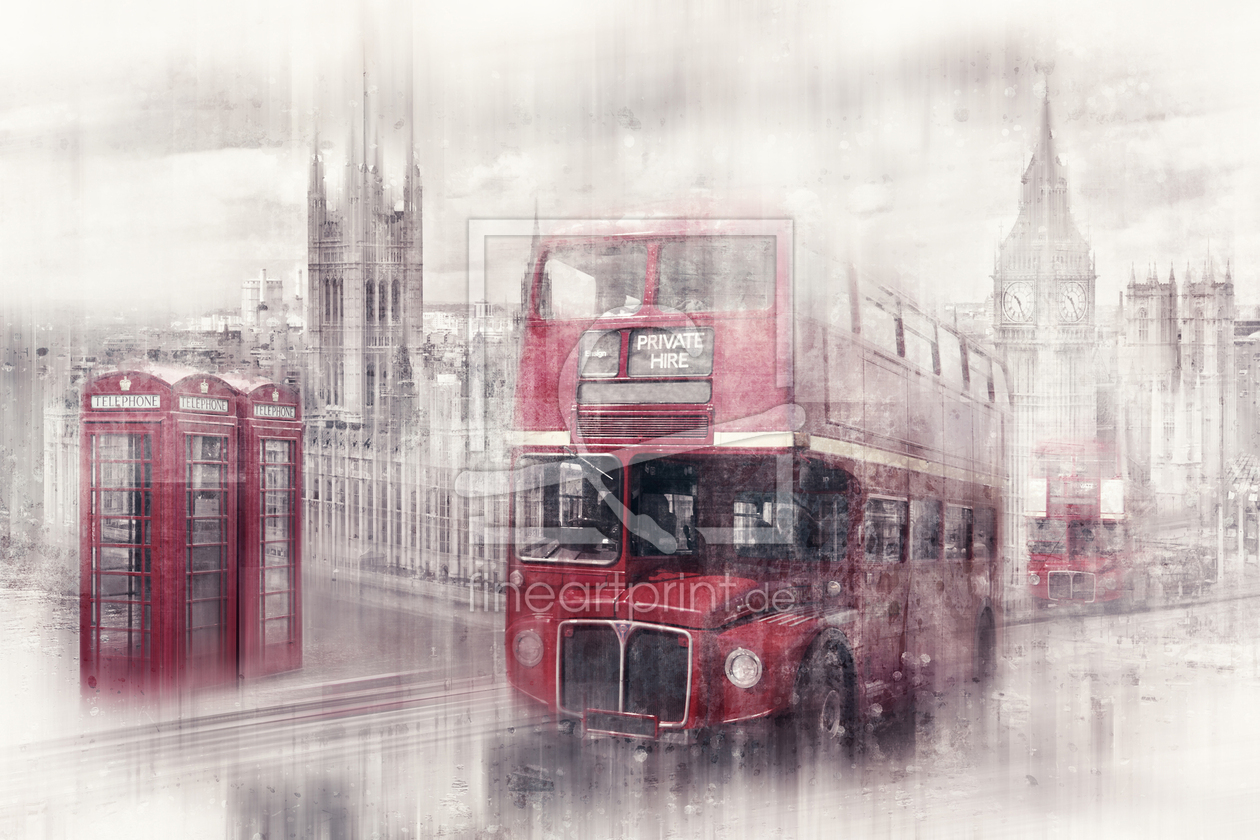 Bild-Nr.: 12914350 City-Art LONDON Westminster Collage  erstellt von Melanie Viola