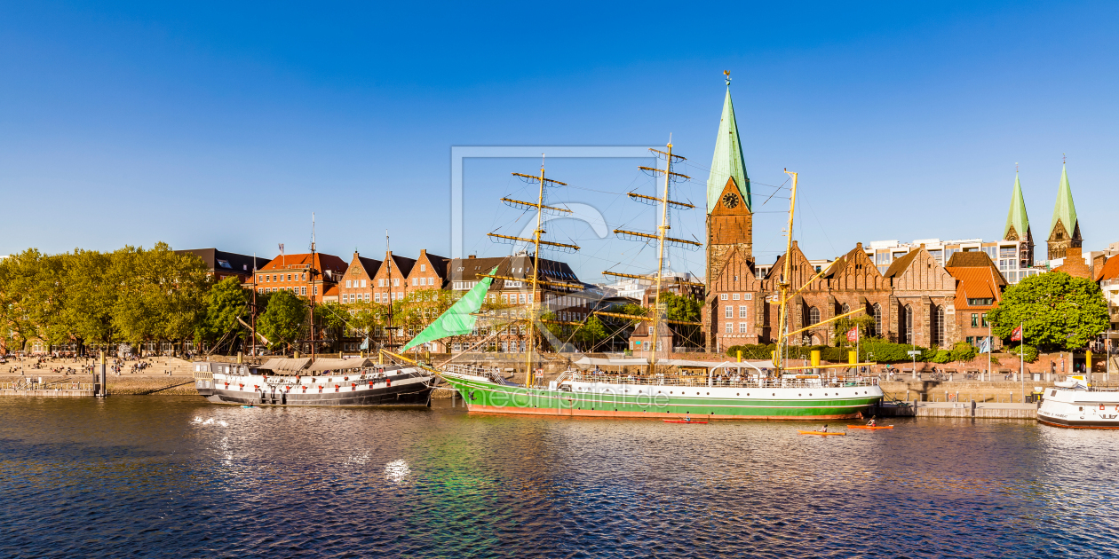 Bild-Nr.: 12914618  Martinianleger an der Weserpromenade in Bremen erstellt von dieterich