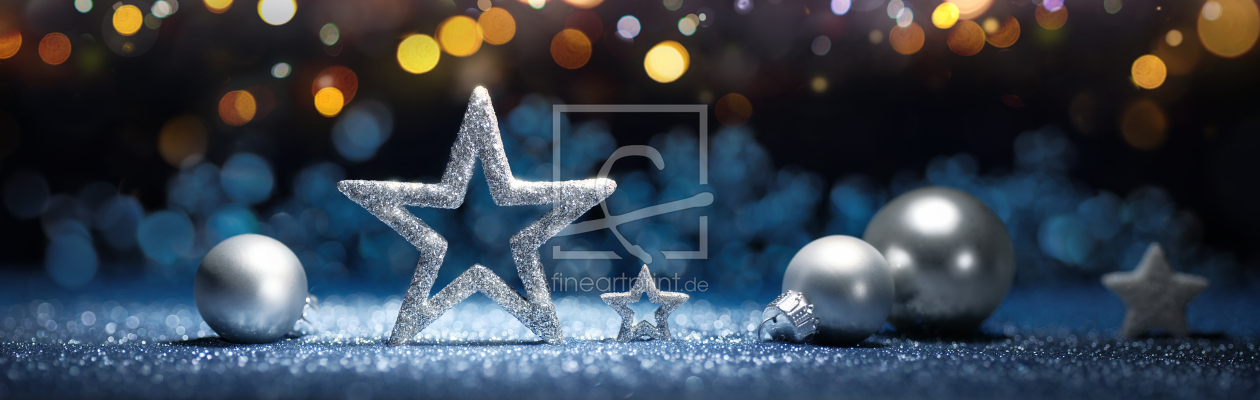 Bild-Nr.: 12915004 Weihnachtsdekoration auf glitzerndem Hintergrund erstellt von Smileus