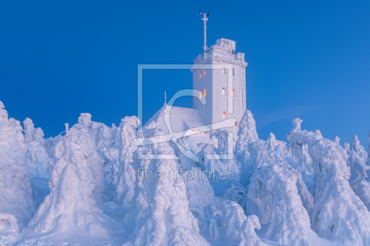 Bild-Nr.: 12915005 vereiste Wetterwarte auf dem Fichtelberg II erstellt von Daniela Beyer