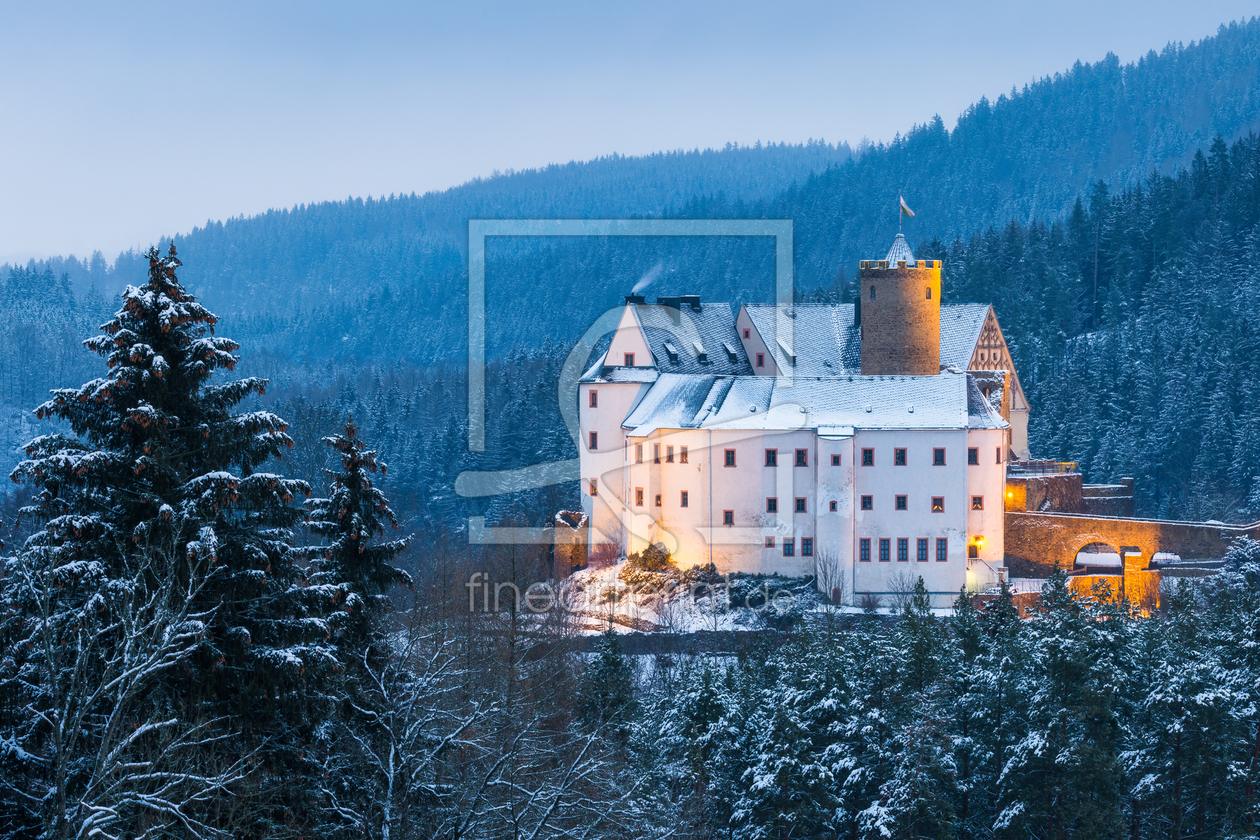 Bild-Nr.: 12915225 Burg Scharfenstein im Winter erstellt von Daniela Beyer