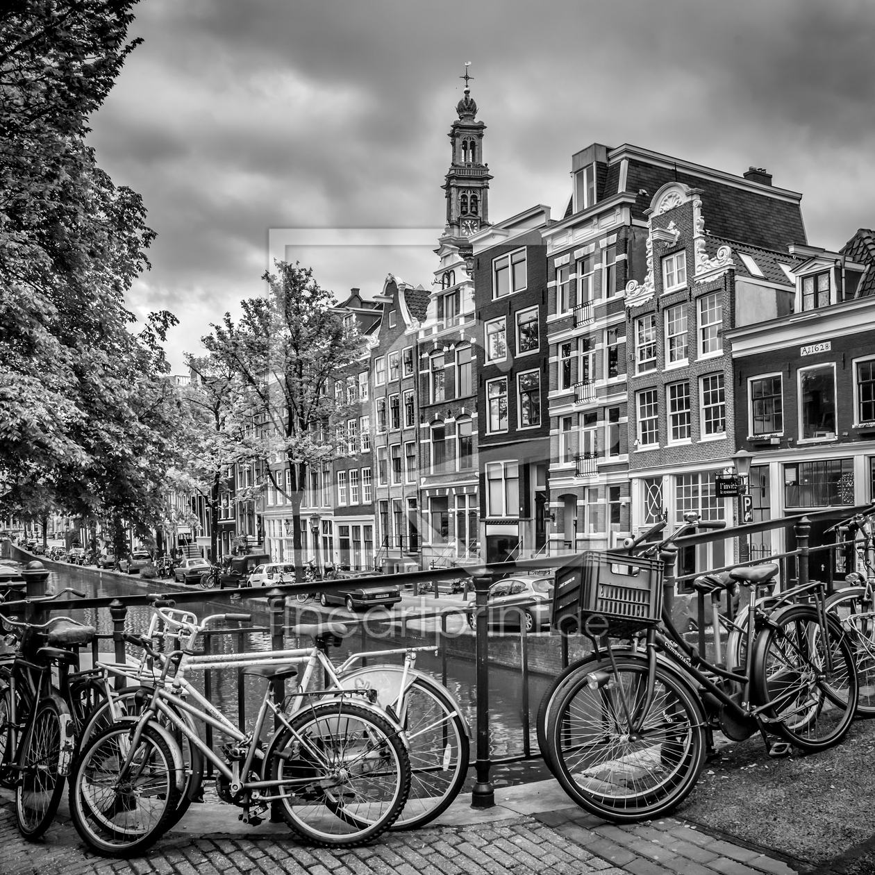 Bild-Nr.: 12916249 AMSTERDAM Bloemgracht schwarz-weiß  erstellt von Melanie Viola