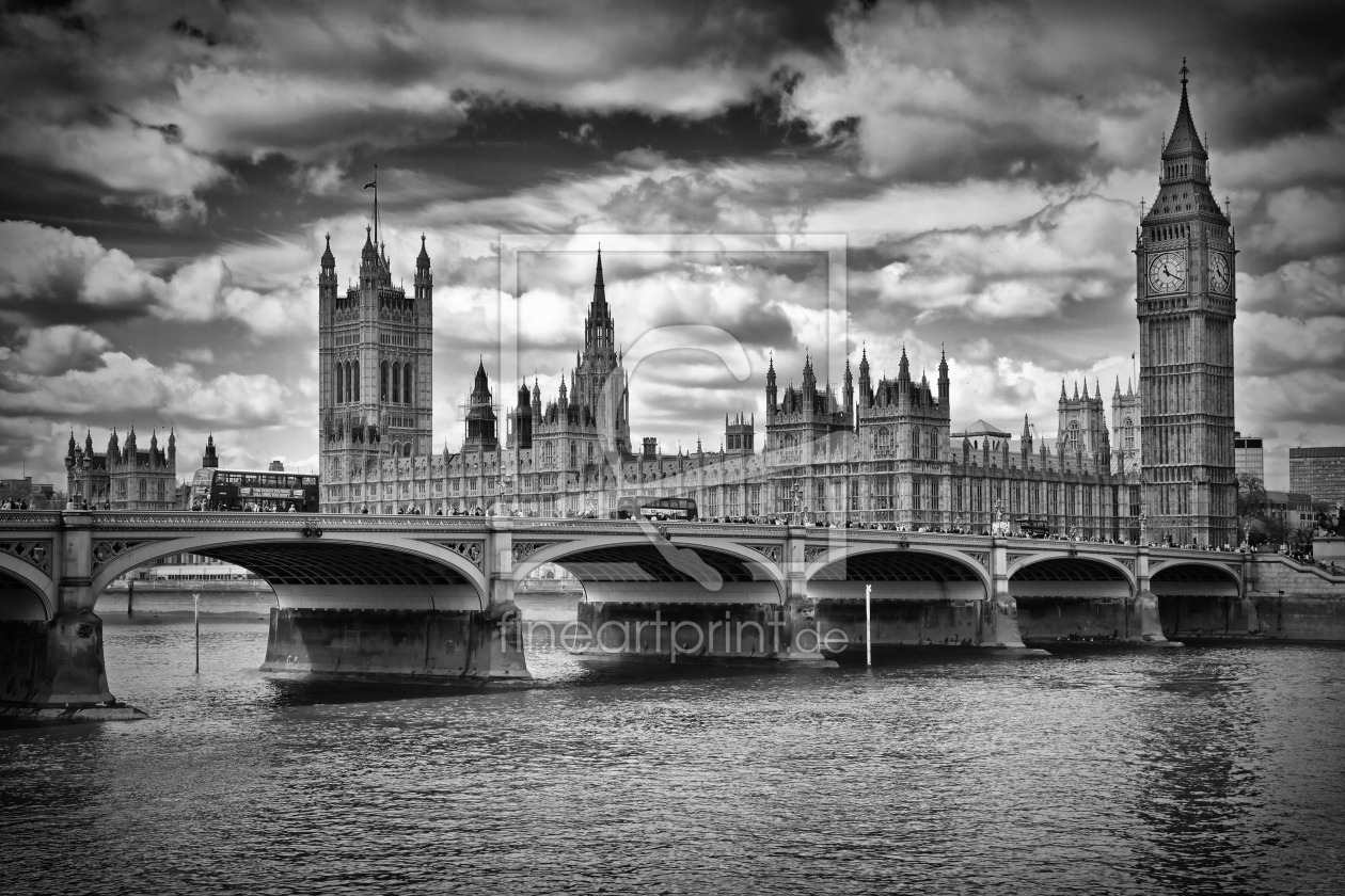 Bild-Nr.: 12916491 LONDON Houses of Parliament und Westminster Bridge erstellt von Melanie Viola