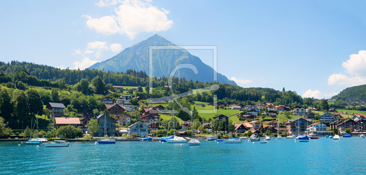 Bild-Nr.: 12916905 Kurort Faulensee am Thunersee und Niesen  erstellt von SusaZoom