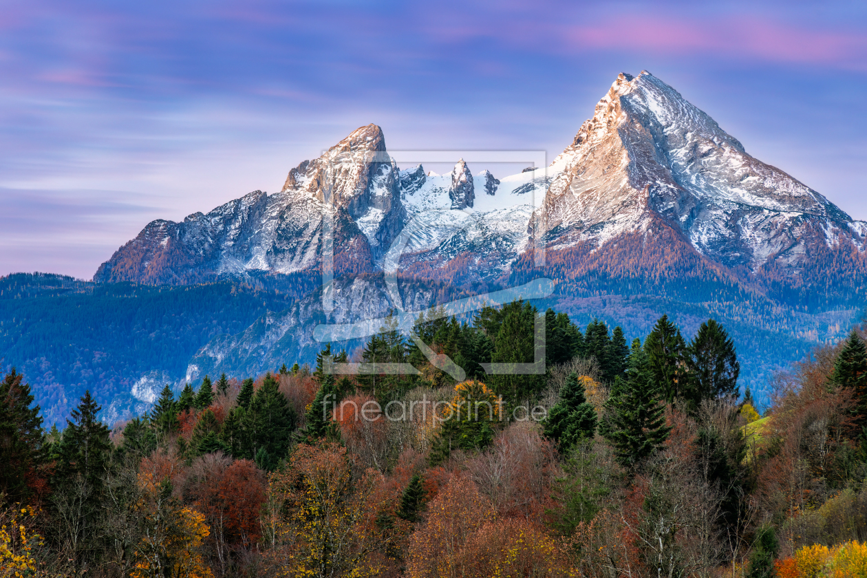 Bild-Nr.: 12918495 Blick zum Watzmann zum Sonnenaufgang erstellt von Daniela Beyer