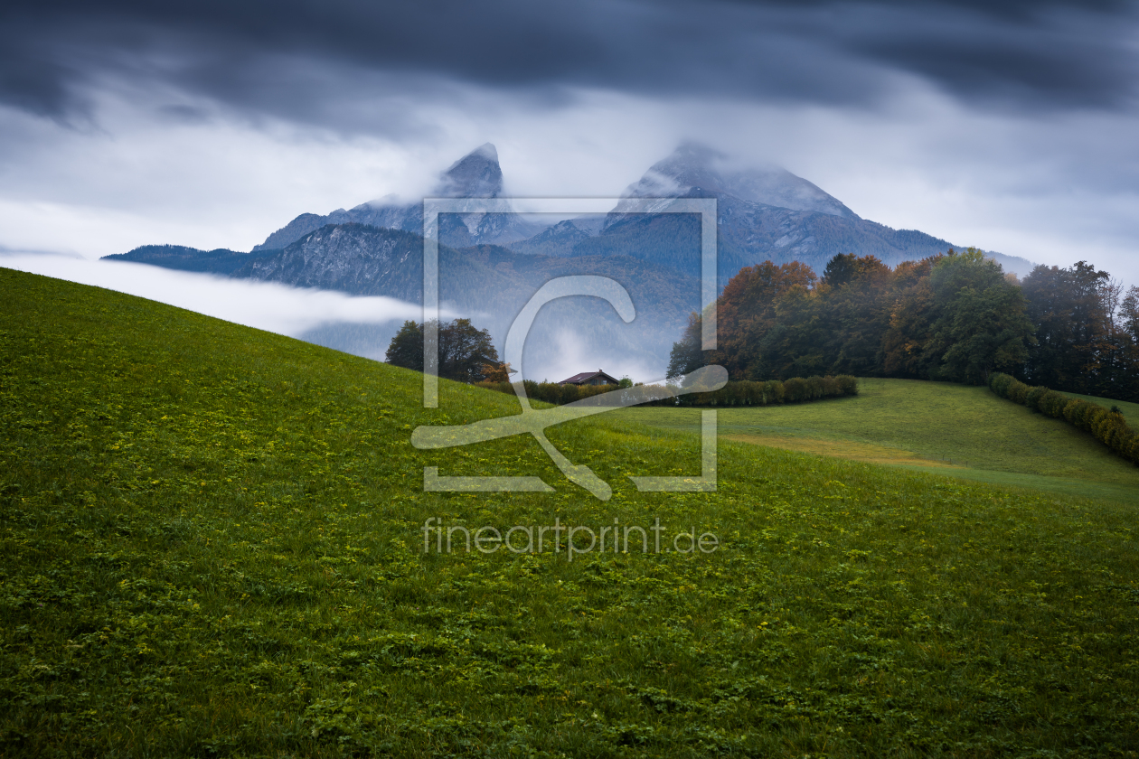 Bild-Nr.: 12919060 Watzmann im Berchtesgadener Land im Nebel erstellt von Martin Martin Wasilewski