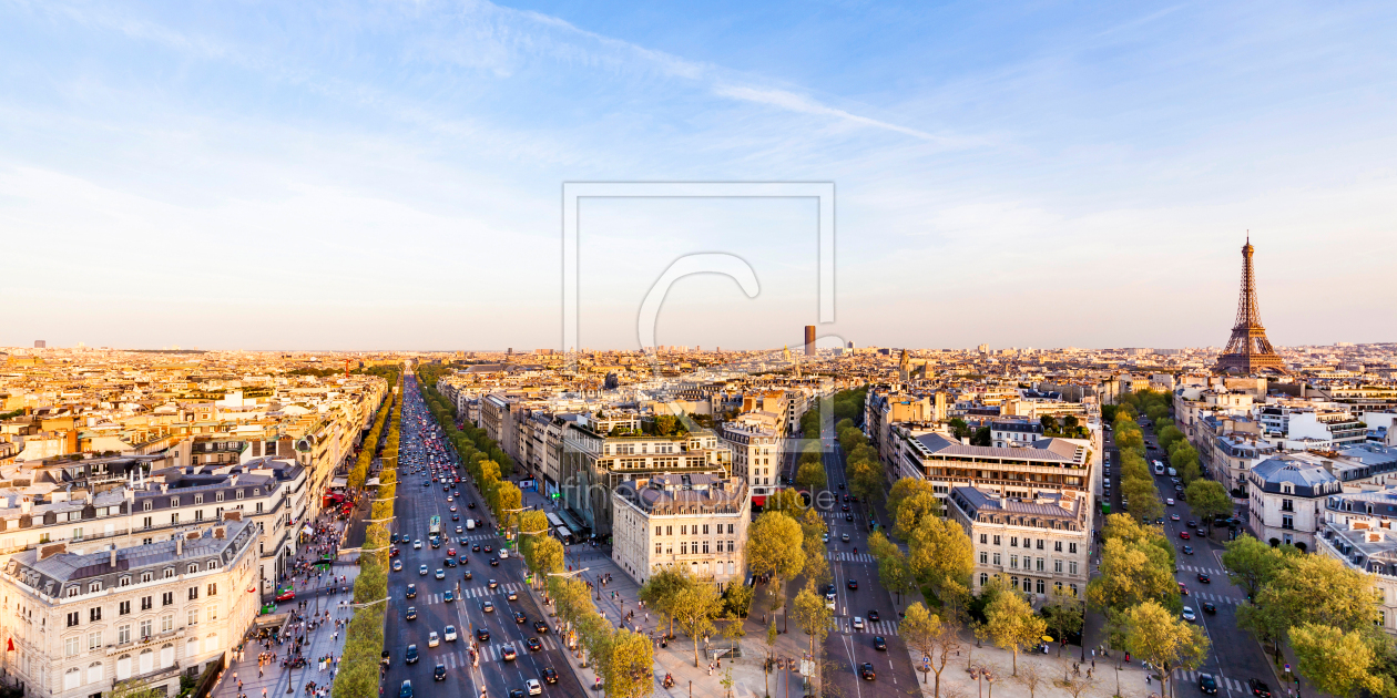 Bild-Nr.: 12921462 Panorama Stadtansicht Paris mit dem Eiffelturm erstellt von dieterich