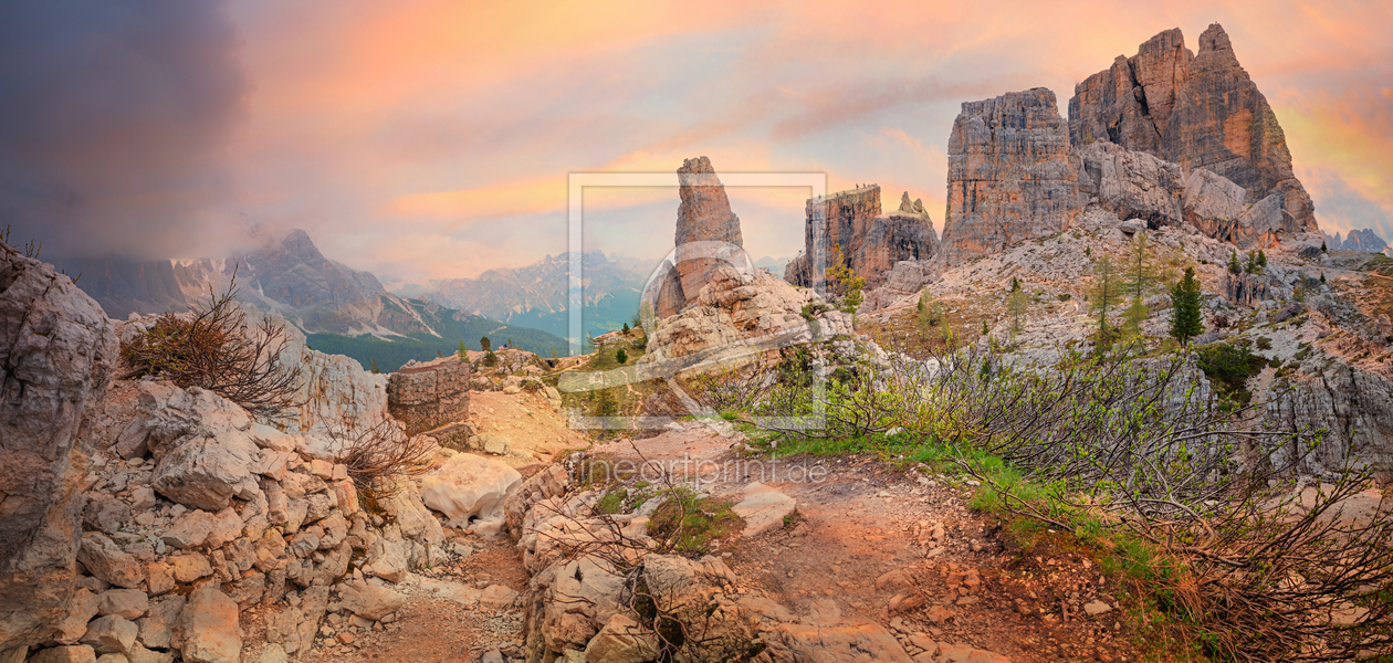 Bild-Nr.: 12921993 Abendstimmung Cinque Torri Dolomiten Südtirol erstellt von SusaZoom