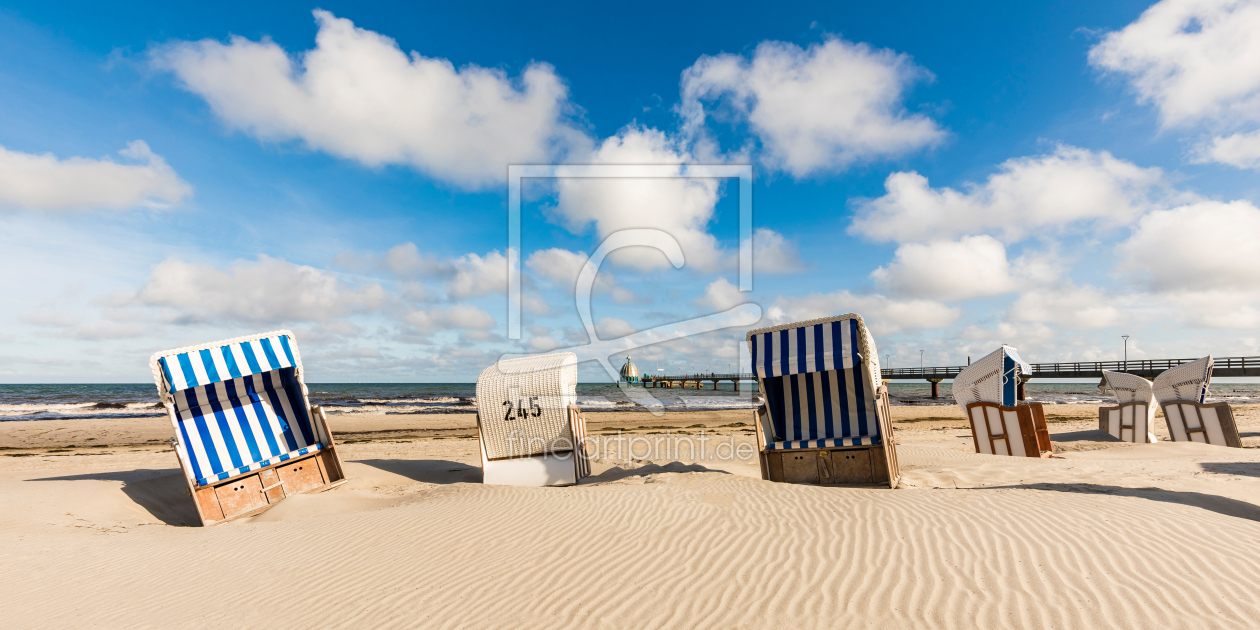 Bild-Nr.: 12923000 Strandkörbe am Strand von Zingst an der Ostsee erstellt von dieterich