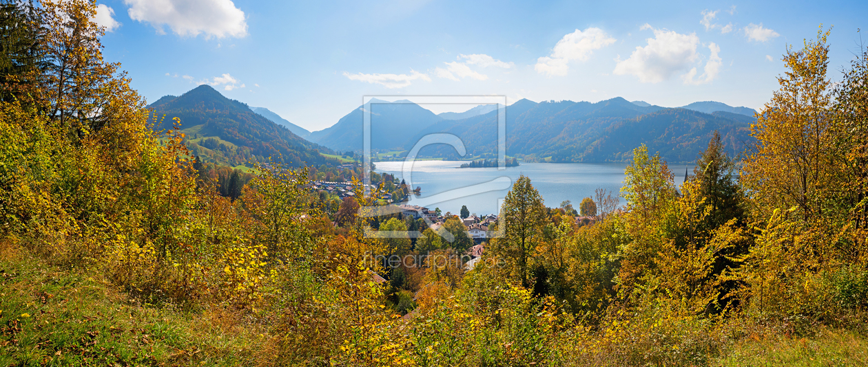 Bild-Nr.: 12925108 Herbstpanorama Schliersee und Alpen erstellt von SusaZoom