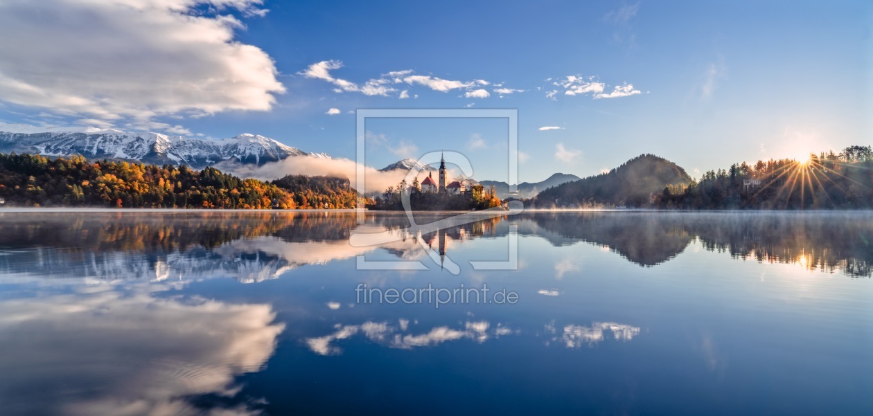 Bild-Nr.: 12925372 Sonnenaufgang Bleder See Slowenien erstellt von Achim Thomae